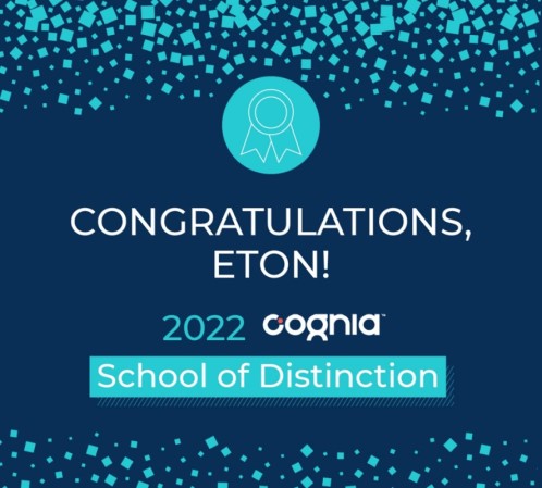 Galardón School of Distinction Cognia | Eton School Mexico-Eton school named a 2022 cognia school of distinction-Cognia award