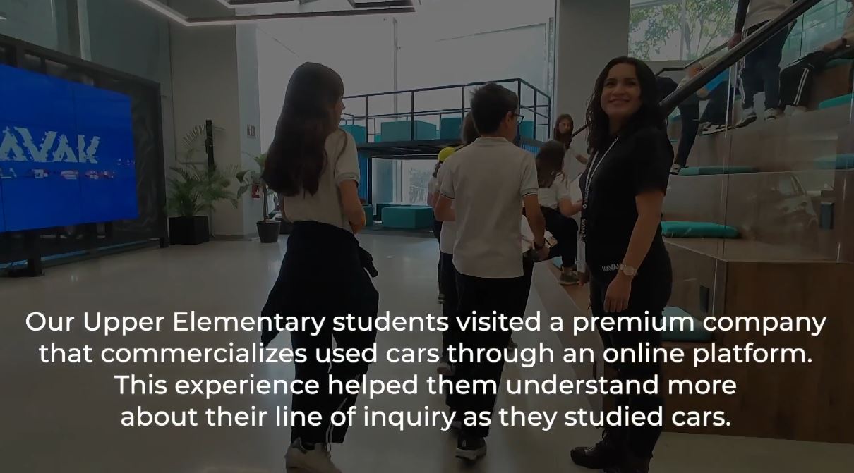 Authentic learning experiences give our students skills and knowledge for life-Visit to Kavak-Students visiting a company that sells cars through an online platform.